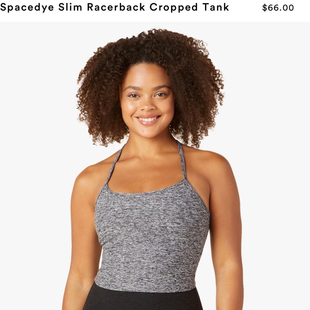Beyond Yoga Space Dye Slim Racerback Cropped tank